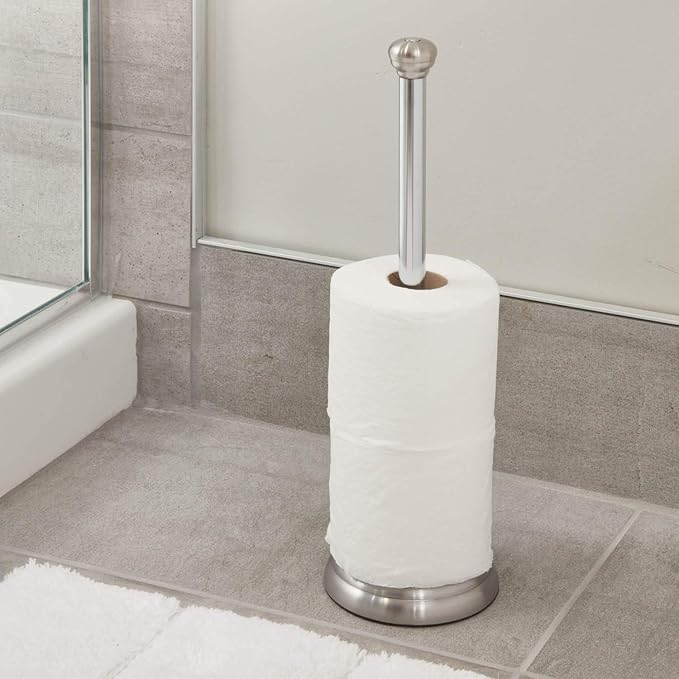 Toilet Paper Holder Stand | Rust-Resistant | Holds 3+ Rolls | InterDesign