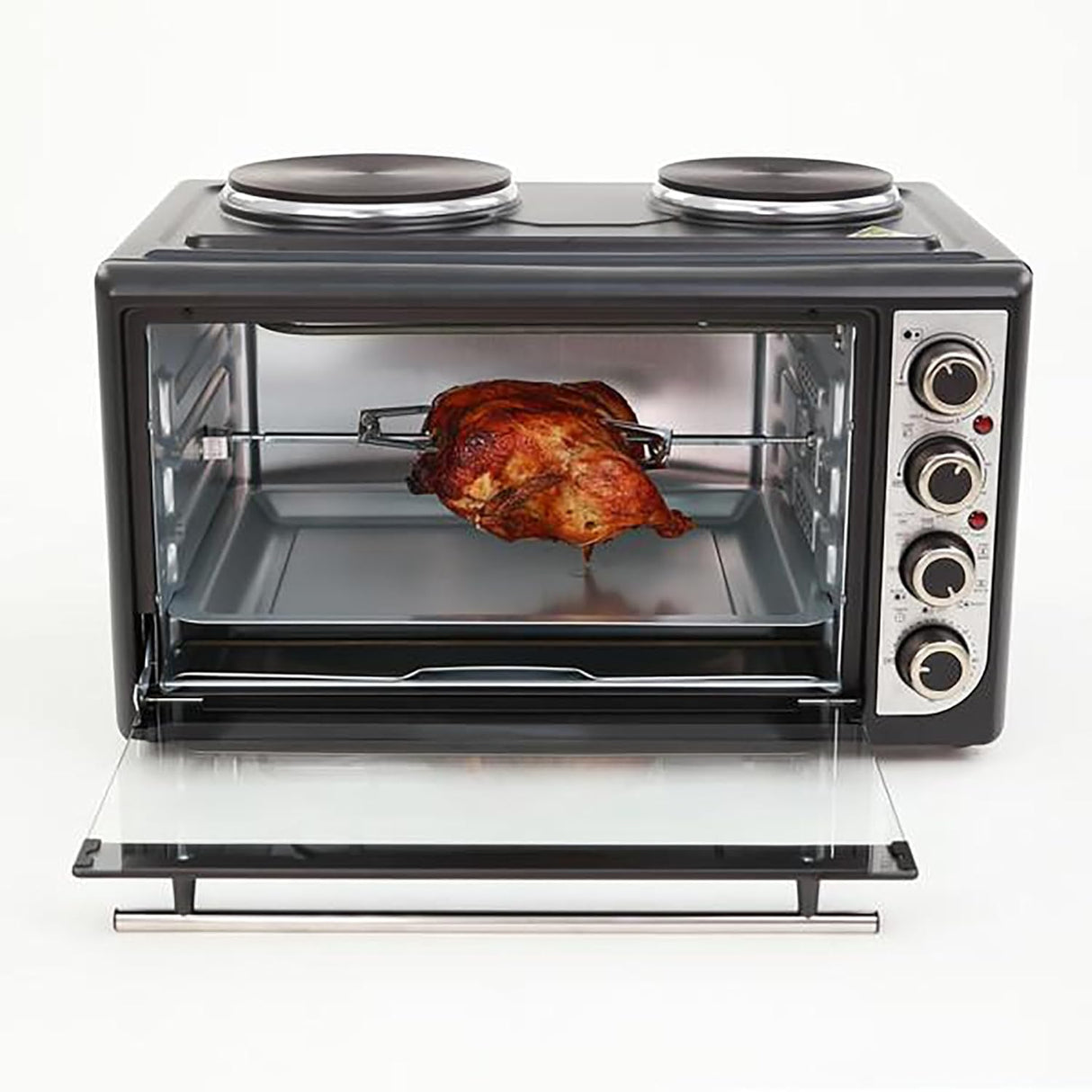 Avanti Portable Oven Multi Function w/Convection Rotisserie & Dual Burner