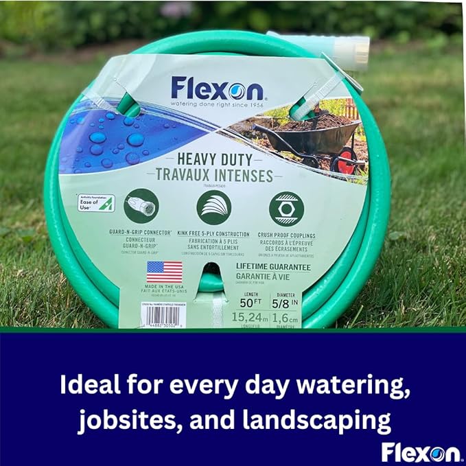 Garden Water hose 50FT Heavy Duty Flexon