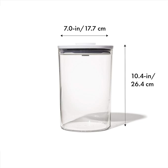 OXO POP Container Round | Good Grips | Clear | 5.2 Qt