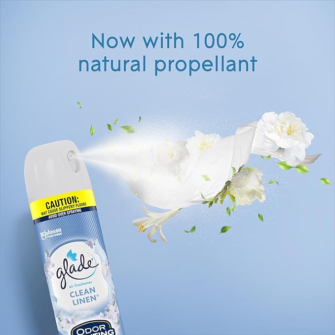 Air Freshener Aerosol Clean Linen Glade