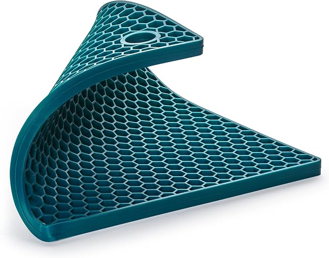 Honeycomb Trivet | Silicone | Turquoise Blue | HIC Kitchen