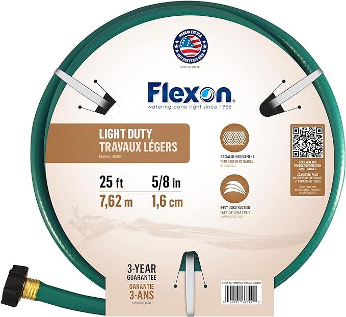Garden Hose 25 FT | Premium Lightweight | Flexon