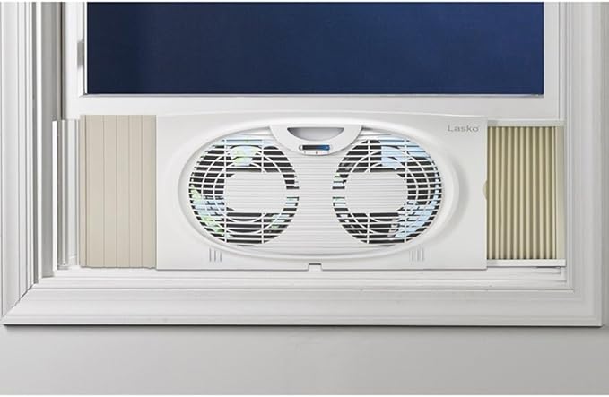 Lasko Twin Window Fan | Reversible Airflow | 120V