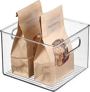 Storage Bin Clear 6" x 8" x 8" Inter Design