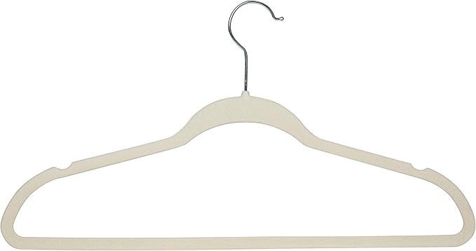 Velvet Hangers 10pk Ivory Simplify