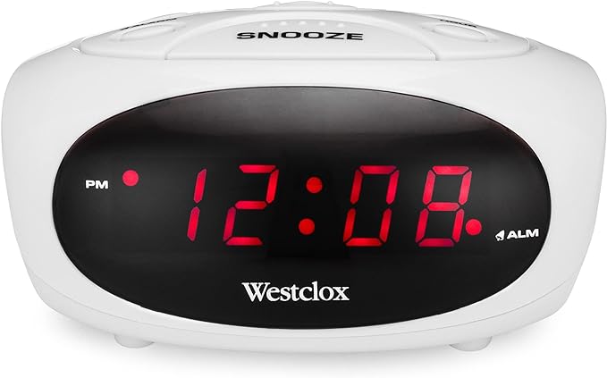 Alarm Clock Volume & Snooze Westclox