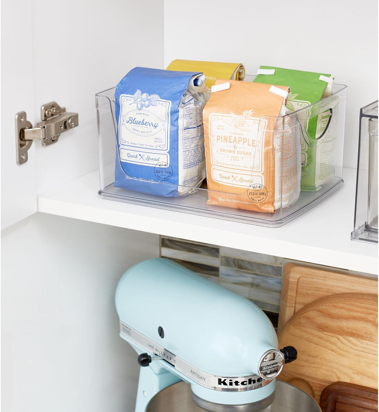 Open Front Storage Bin | Clear Bin | 8” x 10” x 5” | iDesign