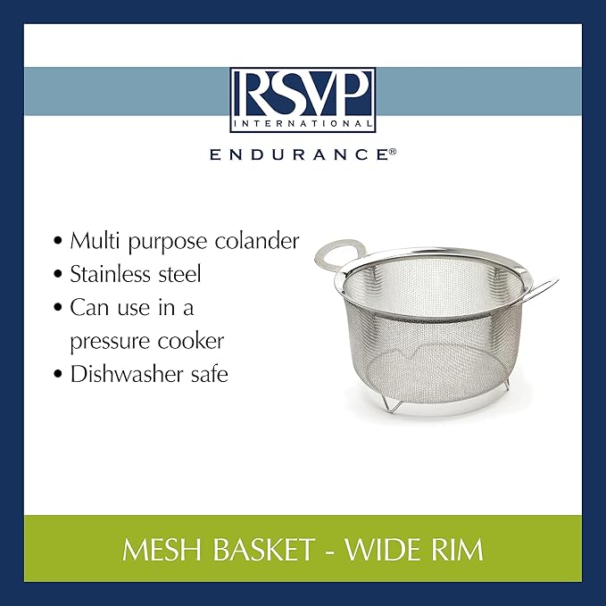 Mesh Basket | Strainer Colander | Stainless Steel | RSVP