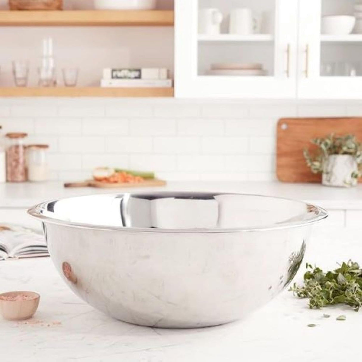 Deep Mixing Bowl | 3.25QT | Stainless Steel | Silver | YBM Home