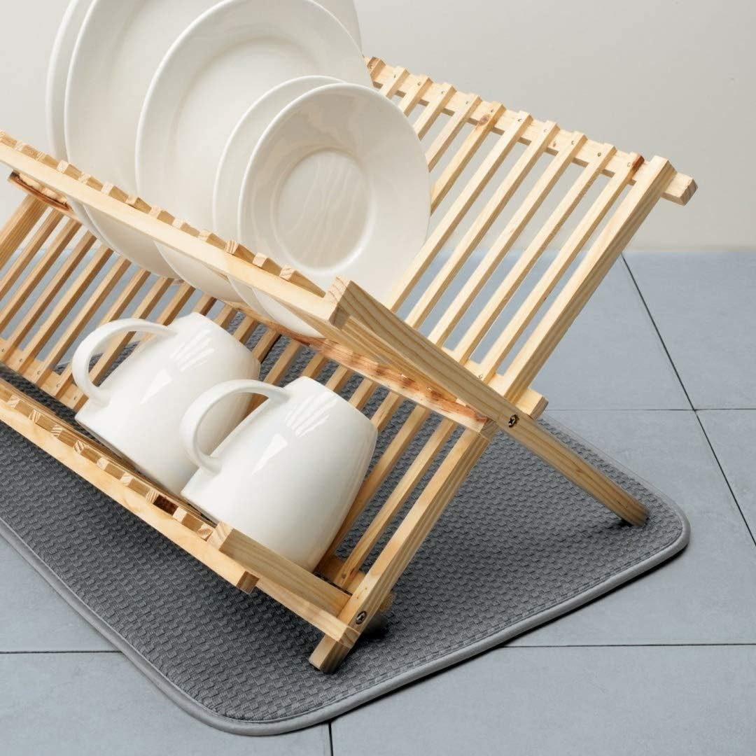 Microfiber Dish Drying Mat | 16" × 18" | Gray | Norpro