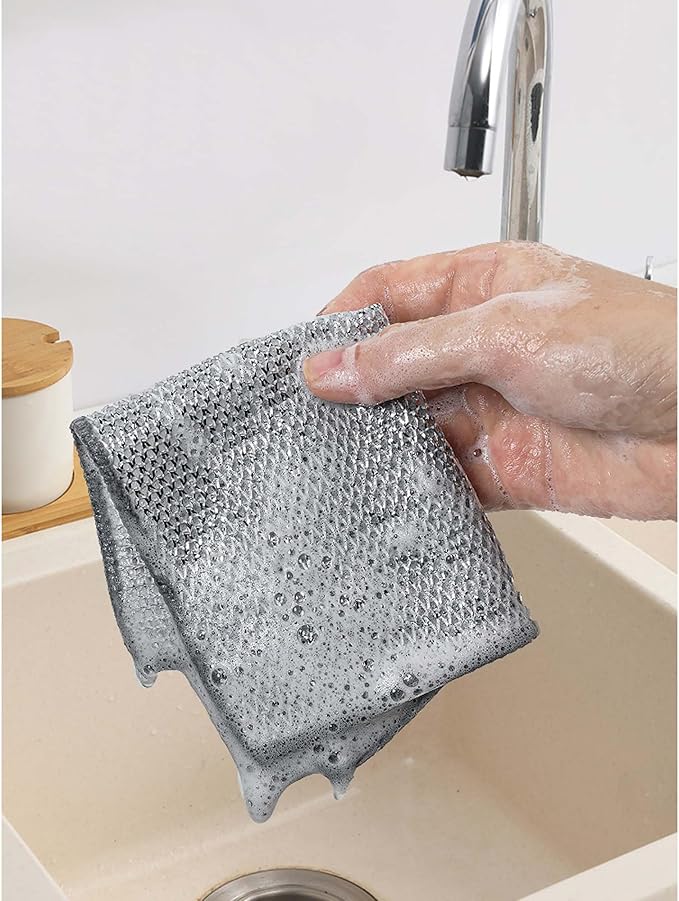 Non-Scratch Wire Cleaning Cloths 6PK