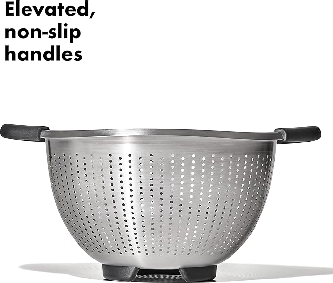 Stainless Steel Colander | 3QT Capacity | Silver | OXO