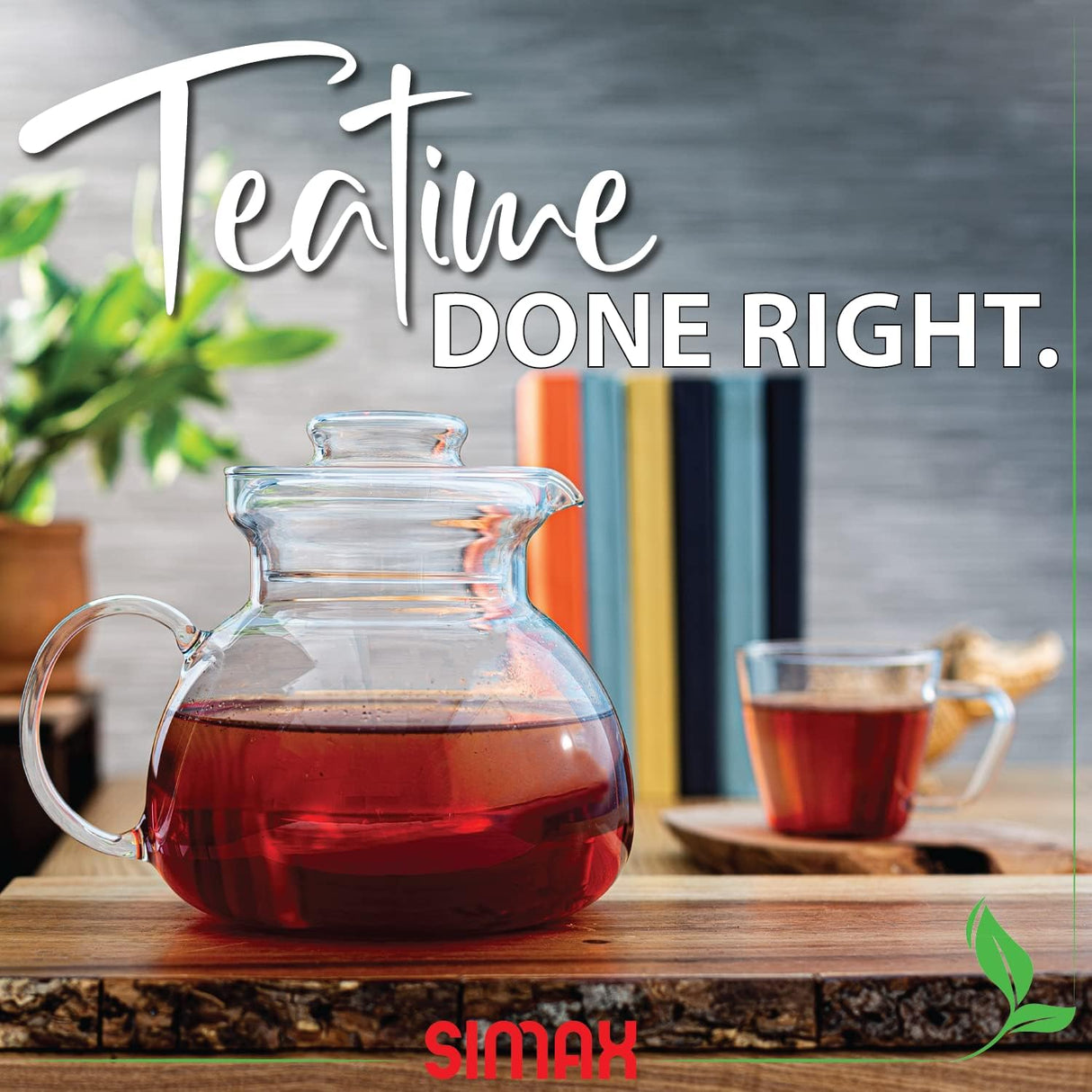 Glass Teapot for Stovetop | Glass Tea Kettle | 1QT | Simax