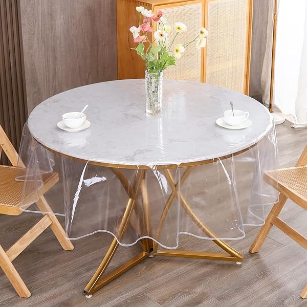 Clear Table Cover 70" Round RL