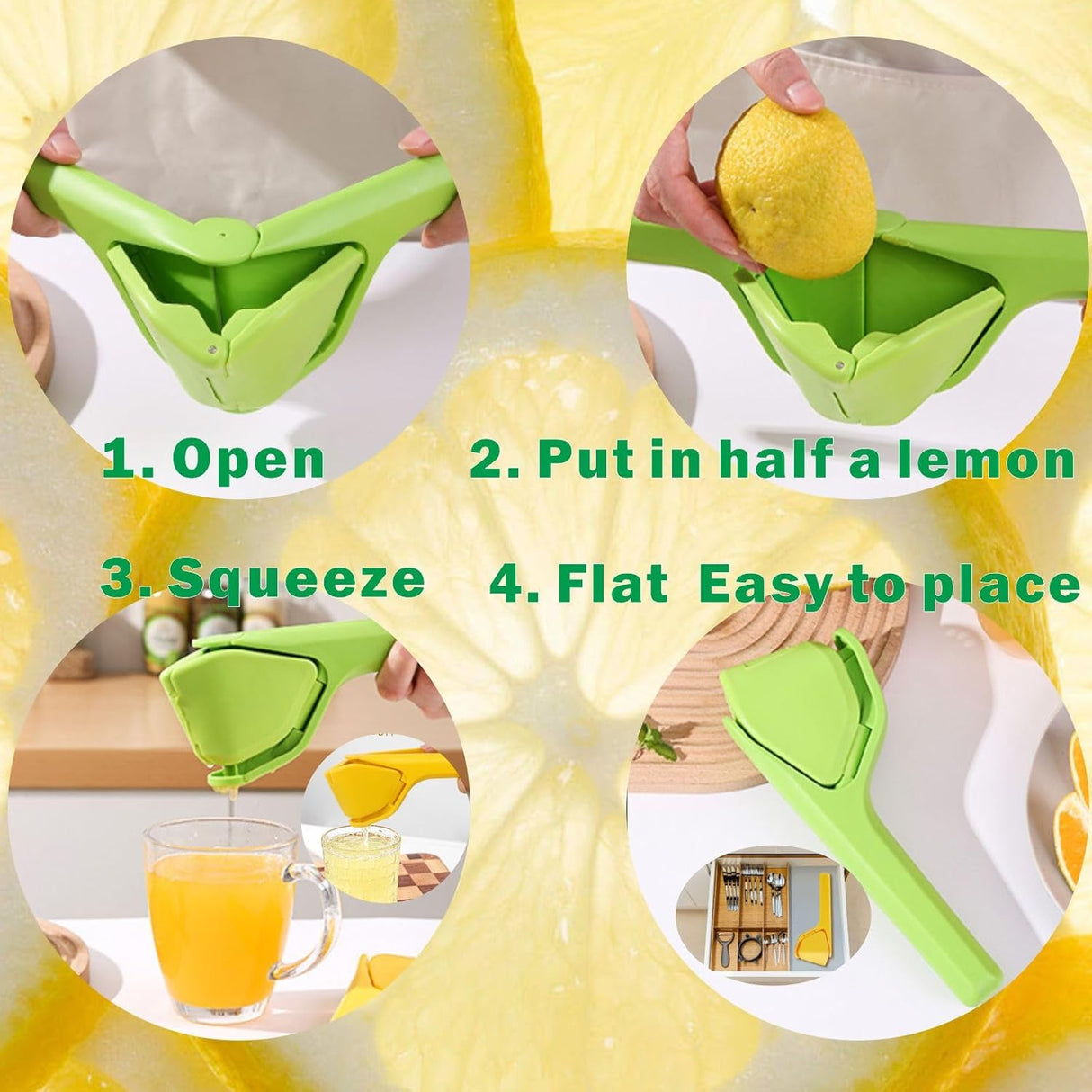 Lemon Squeezer Manual | Yellow | Kosher Cook