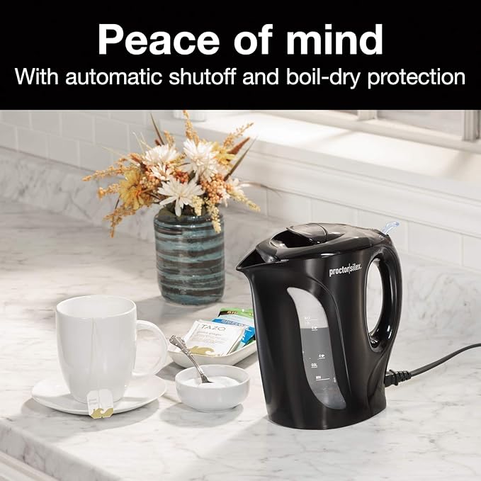 Electric Kettle 1L Black Proctor Silex