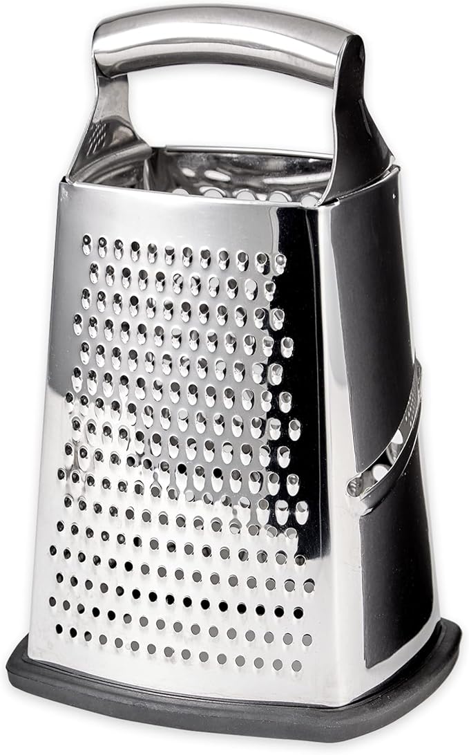 Handheld Cheese Grater Deluxe | Stainless Steel | Non-Slip Base | 6"x5"x9.5"H | RSVP