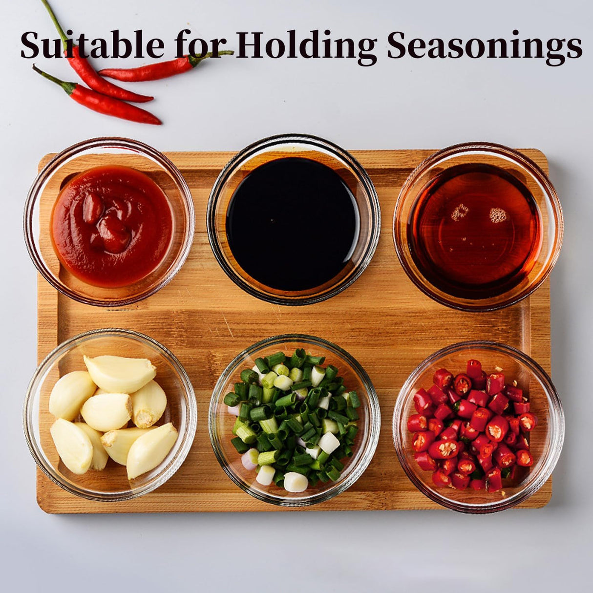 Glass Pinch Bowls Stackable | 3 Inch | Luminarc