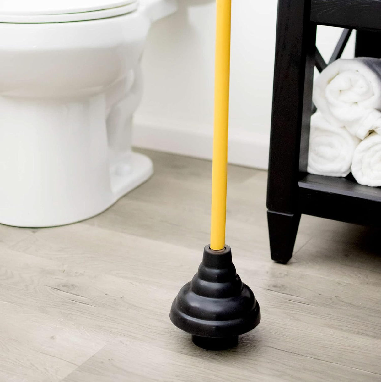 Toilet Plunger By Tuff Stuff | 6″ Flange Cup | 18″ Wood Handle