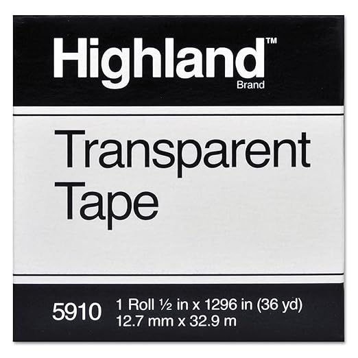 Transparent Tape (1/2" x 36YD) Highland