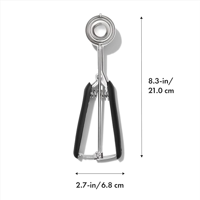 Cookie Scoop Medium | Black/Silver | Stainless Steel | OXO Good Grips