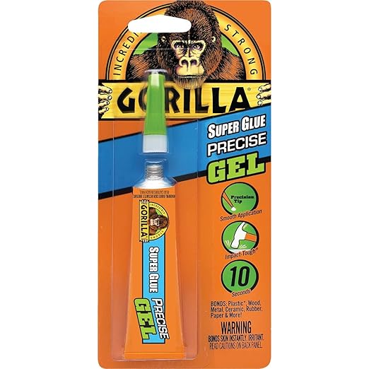 Gorilla Super Glue Precise Gel 15 g | 10 Sec Set | Clear Gel