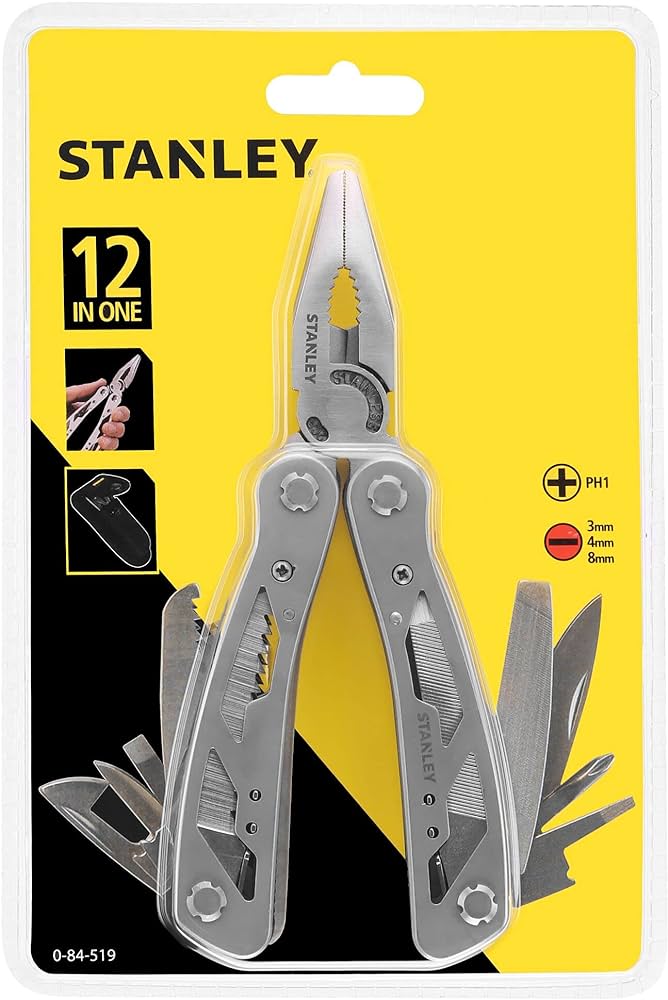 Stanley 12-in-1 Multi-Tool | Compact Stainless Steel Kit