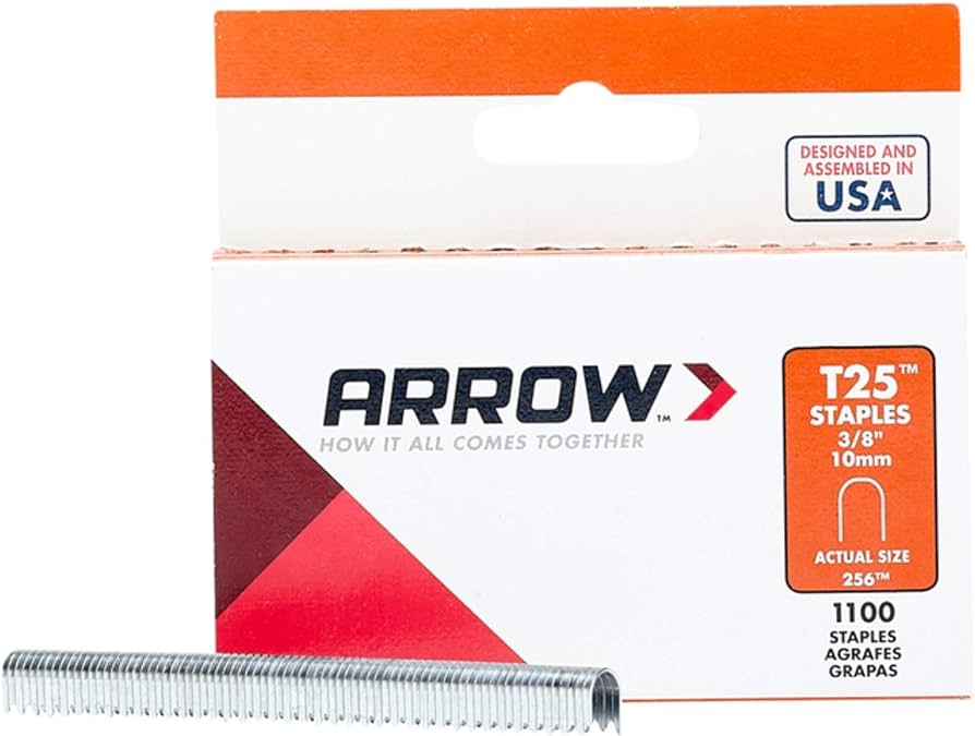 T25 Staples 3/8" 10mm Arrow