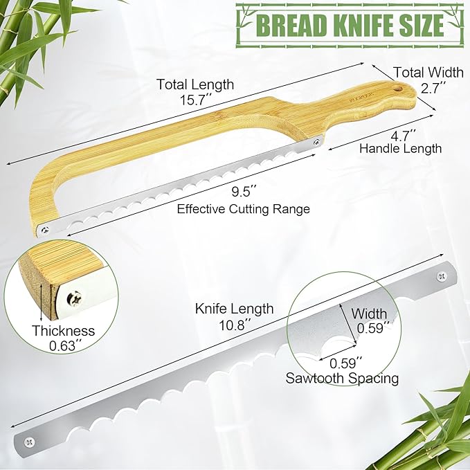 Sour Dough Bread Knife - Light Brown