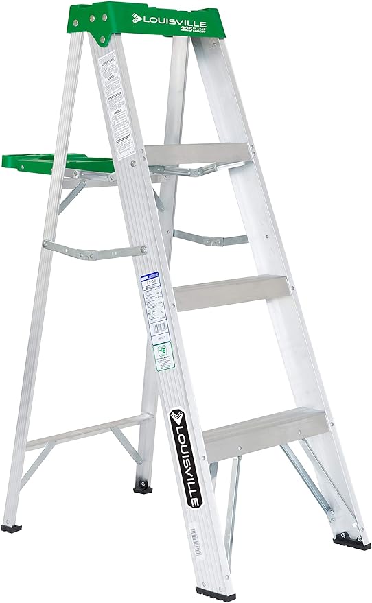 Louisville 4ft Ladder | Fiberglass Steps | 300 lbs