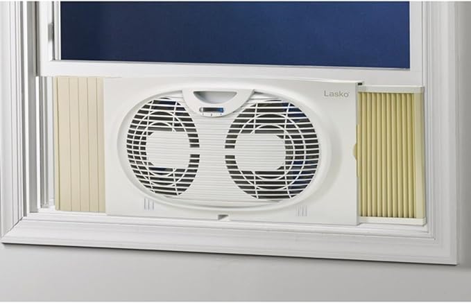 Lasko Twin Window Fan | Reversible Airflow | 120V
