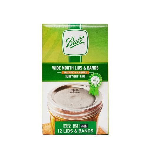 Lids and Bands Wide Mouth 12 Pack Ball