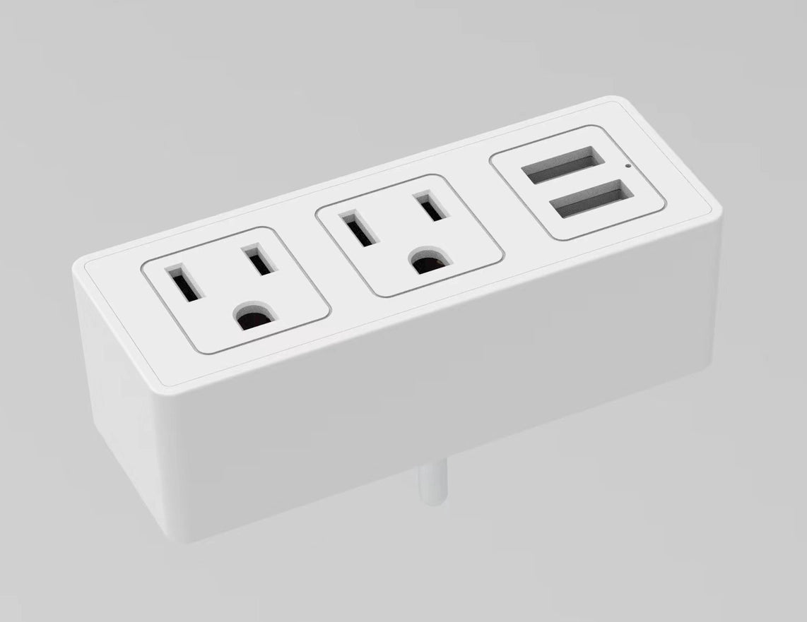 3 Plug With USB Outlet