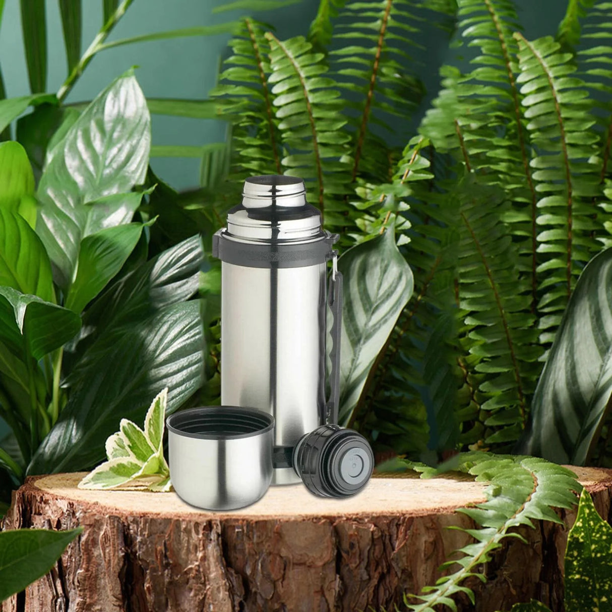 Vacuum Thermos Flask 1L | Stainless Steel | Insulated Travel Bottle | Uniware