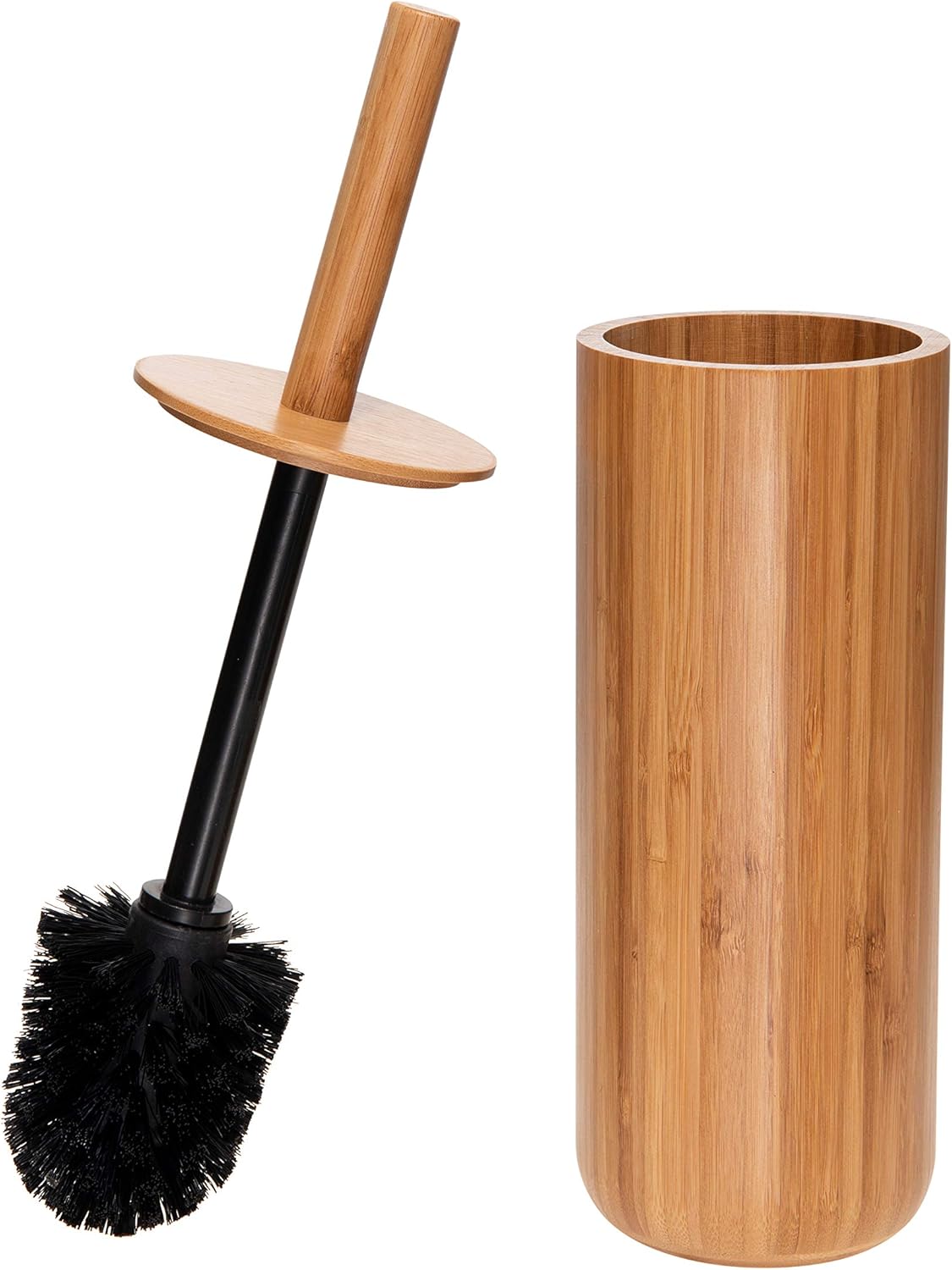 Toilet Bowl Brush | Bamboo Handle | Round Design | Bath Bliss