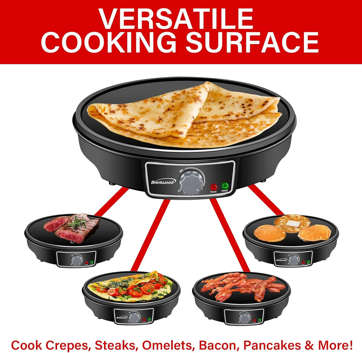 Crepe Maker & Griddle 12" Brentwood