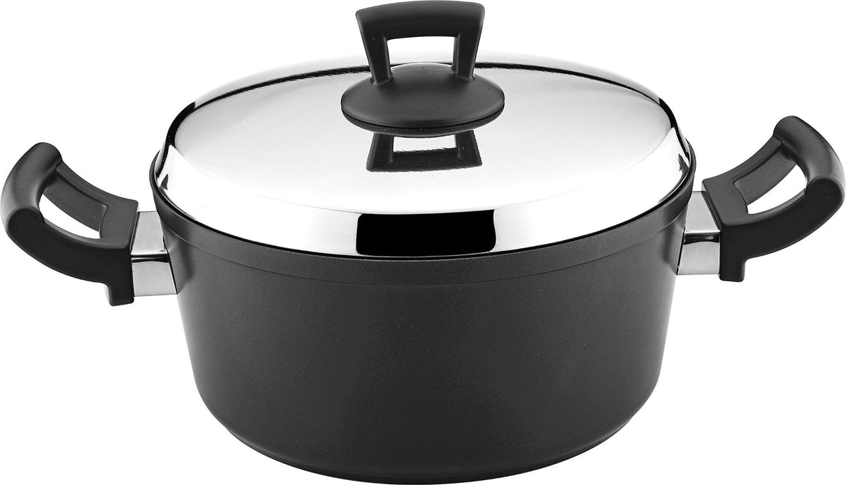 Hascevher 6QT Non-Stick Stockpot w/ Lid | Cast Aluminum