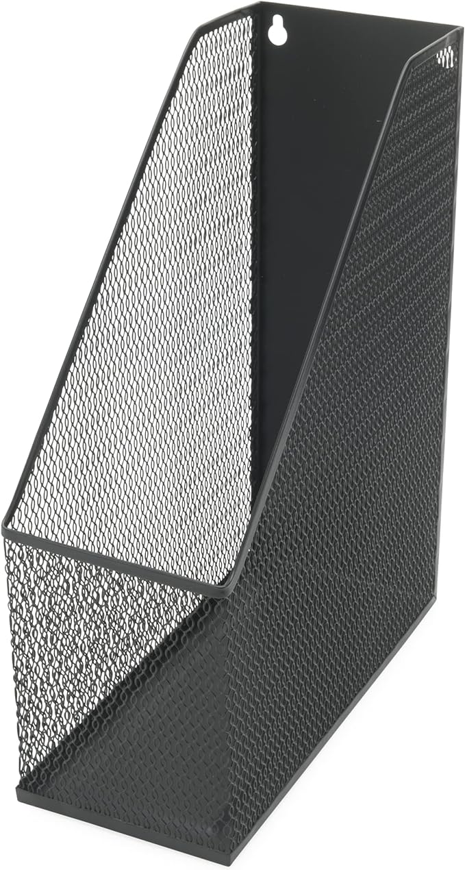 Wide Magazine Holder Black Mesh YBM