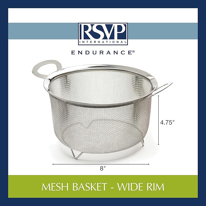 Mesh Basket | Strainer Colander | Stainless Steel | RSVP