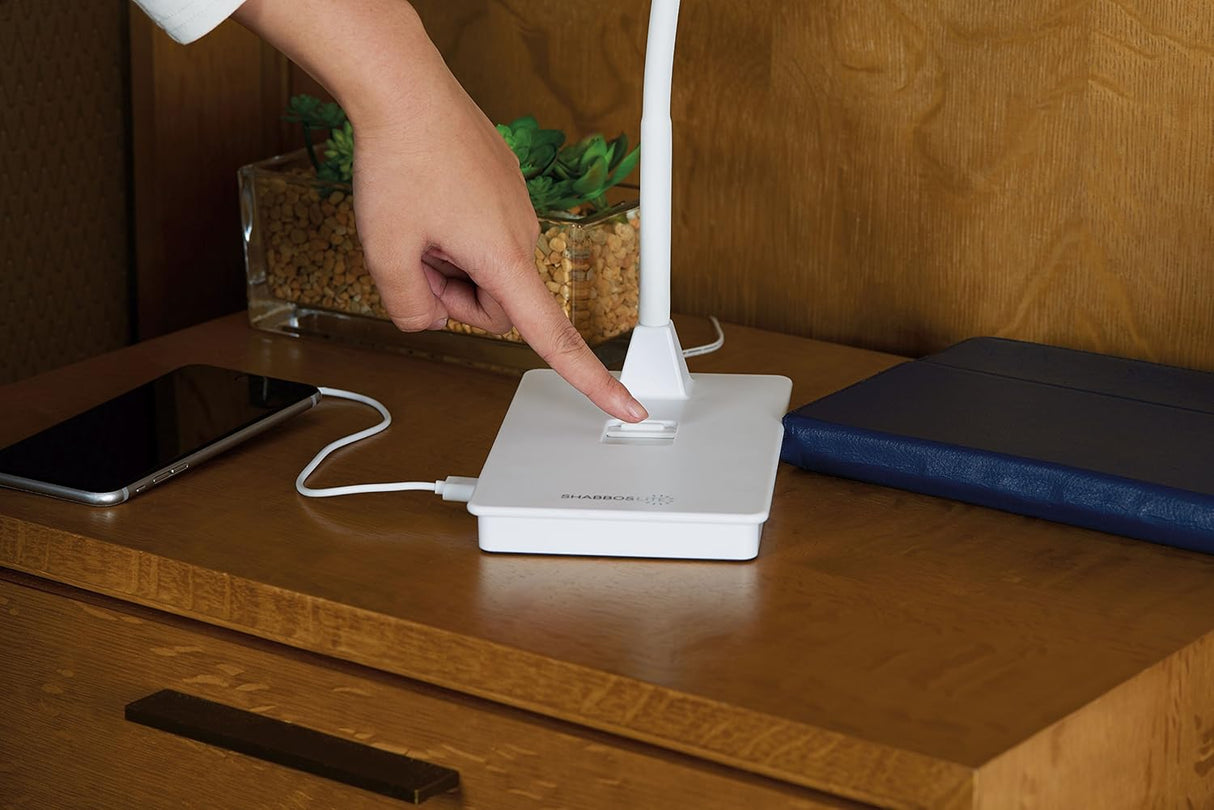 Shabboslite LED Table Lamp White
