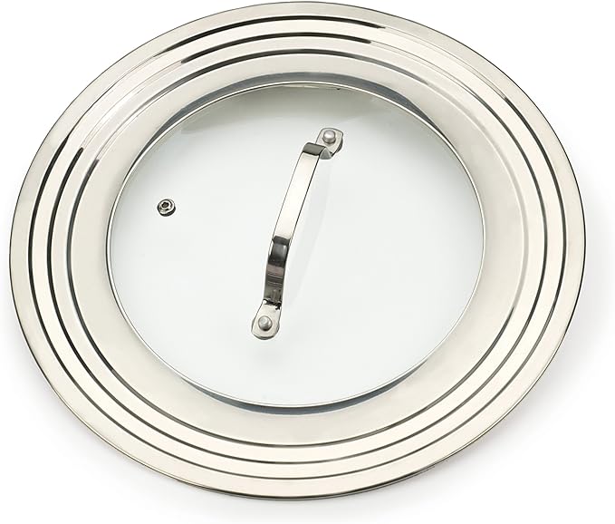 Universal Lid with Glass Insert | Fits 7"-12" Pans | Tempered Glass & Stainless Steel | RSVP