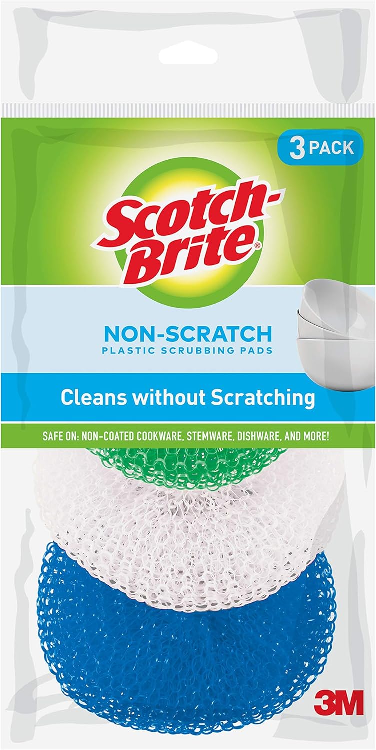 Plastic Scrubbing Pads 3PK Scotch Brite