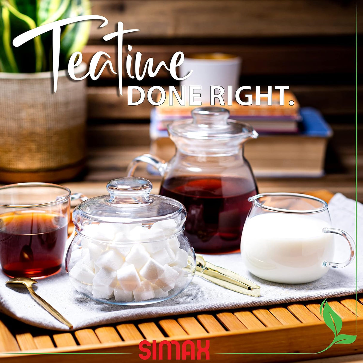 Glass Sugar Bowl | 16 oz/ 0.5 Litre | Transparent | SIMAX