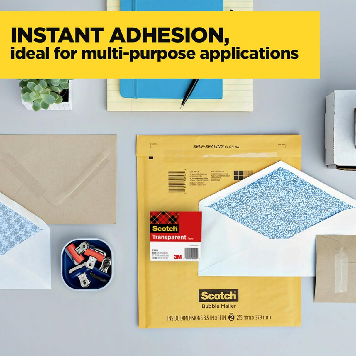 Transparent Tape 1/2" Scotch