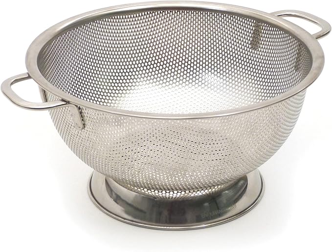Stainless Steel Colander | 3QT Capacity | Wide Rim Base | RSVP
