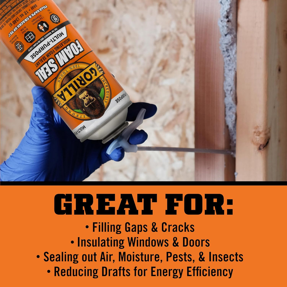 Insulating Foam Sealant 12 oz | Multi-Purpose | Gorilla
