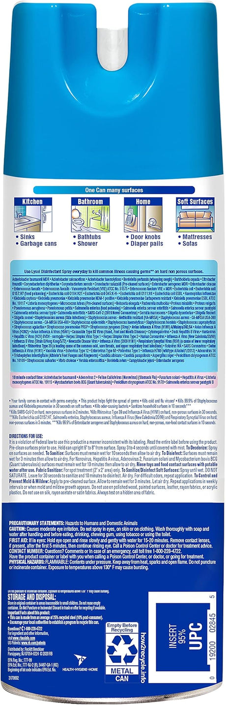 Lysol Disinfectant Spray spring Waterfall Scent