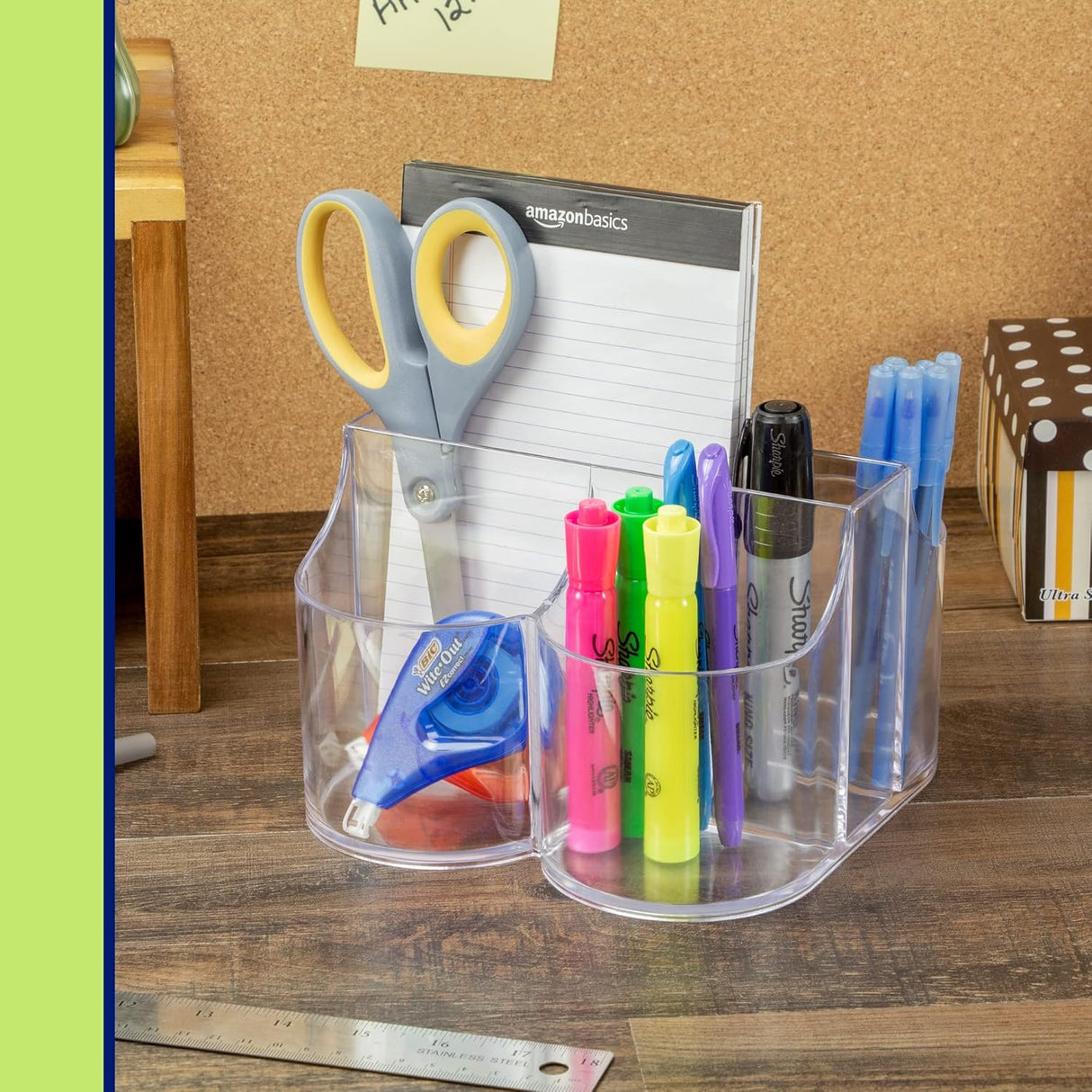 Cutlery Caddy Organiser | 5 Compartment | Clear | Lillian