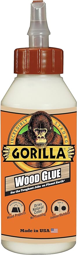 Gorilla Wood Glue | Water-Resistant PVA Adhesive | 8 fl oz